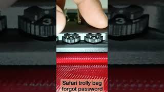 safari bag lock forgot l safari trolley bag lock code forgot safaritrollybag safaribag unlock [upl. by Erma]