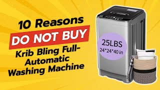 🚫 DONT BUY KRIB BLING WASHING MACHINE UNTIL YOU SEE THIS 10 REASONS WHY 🤯 [upl. by Aiksas]