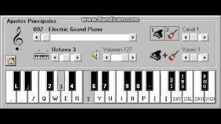 PIDEME LO QUE QUIERAS PIANO ELECTRONICO 25 AVI [upl. by Ecirtaeb]