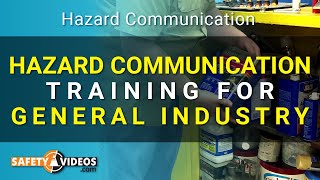 Hazard Communication Training for General Industry from SafetyVideoscom [upl. by Kcirednek]