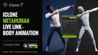 iClone MetaHuman Live Link Part 3 Body Animation for UE4 [upl. by Riamu]