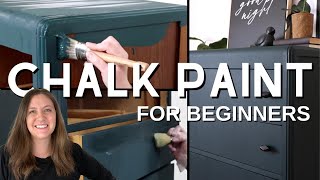 How to Chalk Paint Furniture  With Chalk Paint and Wax  BEST Tips and Tricks [upl. by Sukramaj390]