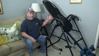 TEETER FITSPINE X1 Inversion Table  Very Brief Overview [upl. by Ilrebmik364]