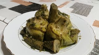 CARCIOFI ALLA CONTADINA  CACOCCIULI A VIDDANEDDA [upl. by Nalahs]