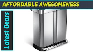 Simplehuman Dual Compartment Trash Can The Ultimate Upgrade [upl. by Etolas725]