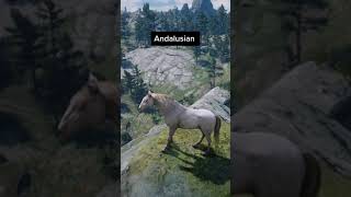 RDR2 • Perlino Andalusian vs Turkoman Horses • Red Dead Redemption 2 [upl. by Neroled]