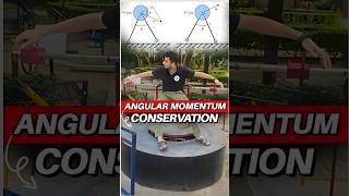 Experiment on conservation of angular momentum physics [upl. by Abbotson69]