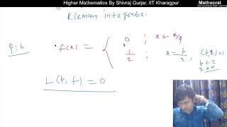 46Integrability of Thomaes Function UPSC IAS NET GATE IIT JAMAsst Prof IFoS Shivraj Gurjar [upl. by Aicittel282]