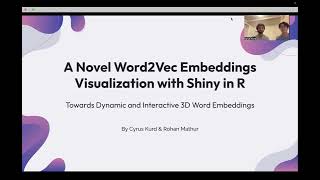 How To Visualize Word2Vec Embeddings with Shiny in R [upl. by Koenraad]