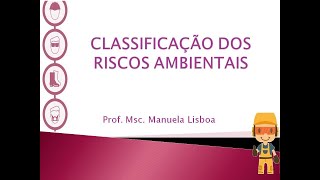 Aula 5  Classificação dos Riscos Ambientais [upl. by Laehcim36]