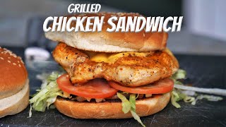 Chicken Sandwich  ASMR  Griddle Cooking [upl. by Kcirdef]