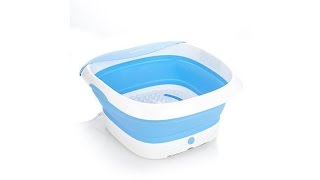 HoMedics Compact Pro Spa Collapsible Footbath with Heat [upl. by Brahear]