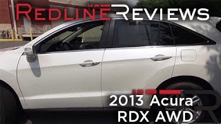 2013 Acura RDX AWD with Tech Package Walkaround Review and Test Drive [upl. by Idelia116]