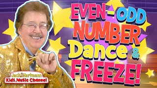 EvenOdd Number DANCE and FREEZE Jack Hartmann [upl. by Ilonka]