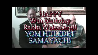 Rabbi Victor Weissberg celebrates his 97th Birthday on TAPED WITH RABBI DOUG [upl. by Marie-Ann533]