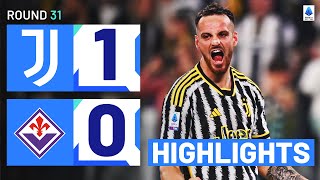 JUVENTUSFIORENTINA 10  HIGHLIGHTS  Gatti header seals Juve’s first win in five  Serie A 202324 [upl. by Mcgean]