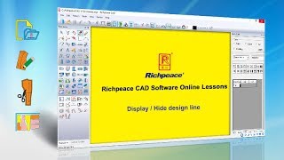 Richpeace CAD Software Online LessonsTip of the dayDisplay hide design line V9 [upl. by Aluino795]