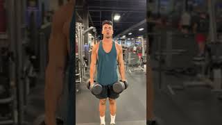 How to Properly Perform Dumbbell Shrugs With Good Form Exercise Demonstration [upl. by Storer]