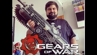 Gears Of War 4 Custom Lancer Replica PDP Escale 11 Unboxing En Español [upl. by Anelas]