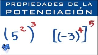 Propiedades de la potenciación  Potencia de una potencia [upl. by Nawyt]