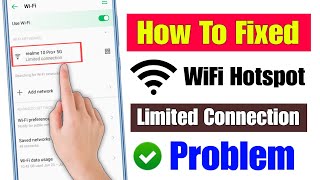 how to fix wifi limited connection problem  hotspot limited connection problem  limited connection [upl. by Renelle639]