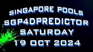 SINGAPORE 4D PREDICTIONS  SATURDAY 19 OCT 2024 [upl. by Yates451]