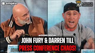 COMPLETE CARNAGE DARREN TILL amp JOHN FURY LOSE IT AT PRESS CONFERENCE [upl. by Okihcas334]