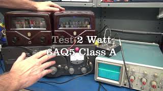 Testing 6V6 and 6AQ5 class A tube practice guitar amplifiers boutique project Mallory bakelite cabs [upl. by Nodnarg]