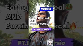 VLOG 62100 Eating 1600 Kcal and Burning 1000 kcal🔥 Subscribe for more dietlife minivlog [upl. by Maharg]