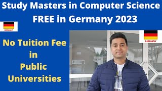 Studying Free Masters in Computer Science in Germany  Student visa  Study in Germany  Immigration [upl. by Tiedeman]