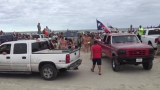 Texas officers attempt to break up beach brawl chaos ensues [upl. by Nnylorac10]