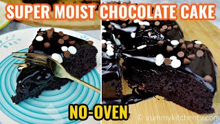 Moist Chocolate Cake  No Oven  Steamed Chocolate Cake [upl. by Griffy862]