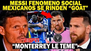 🔴MESSI FENOMENO SOCIAL en MEXICO quotAficionados Se DESMORONAN por MESSI en VIVOquot MIAMI VS MONTERREY [upl. by Idelson]