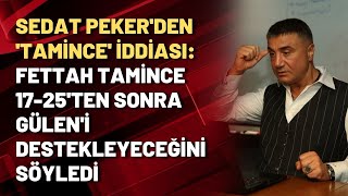 Sedat Pekerden Tamince iddiası Fettah Tamince 1725ten sonra Güleni destekleyeceğini söyledi [upl. by Ahtanaram]