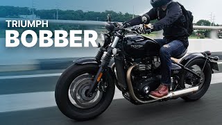 2021 Triumph Bonneville Bobber Black Review  Beyond the Ride [upl. by Fleming194]