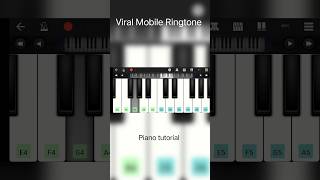 Viral Mobile Ringtone piano tutorial shortsyoutubeshorts shortsfeed music piano [upl. by Aiuqat]