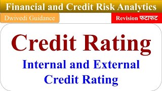 8 Credit Rating Internal and external credit rating financial and credit risk analytics mba [upl. by Lalo]