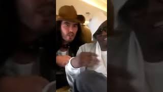 Russel Brand and Diddy Flying to Vegas diddy 50cent kattwilliamsinterview [upl. by Uht]