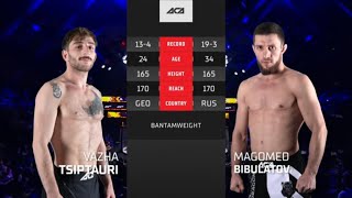 Важа Циптаури vs Магомед Бибулатов  Vazha Tsiptauri vs Magomed Bibulatov  ACA 161 [upl. by Yole]