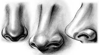 How to draw a Realistic Nose [upl. by Gobert]