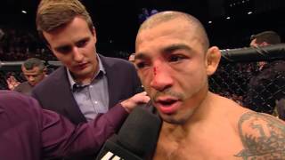 UFC 194 Conor McGregor and Jose Aldo Octagon Interview [upl. by Blackmore354]