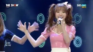 CocoSori  Dark Circle live on SBS The Show 160126 [upl. by Ellehcsor]