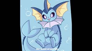 in half broken Japanese vaporeon x flareon edit art cute pokemon [upl. by Eitsirc435]