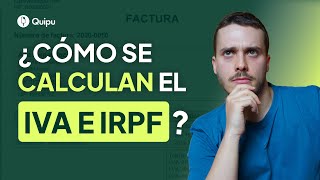 💰 ¿Cómo calcular el IVA y el IRPF en una factura Guía para autónomos [upl. by Aek]