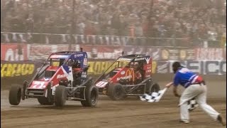 2019 Lucas Oil Chili Bowl Nationals Crazy Finish BurnoutFlip and Post Race Interview Included [upl. by Jeralee]