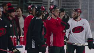 Jesperi Kotkaniemi Mic’d Up For Stadium Series Practice [upl. by Gabbie]