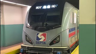 Suburban Station railfanning and those voices at Septa 91523 [upl. by Uhp]