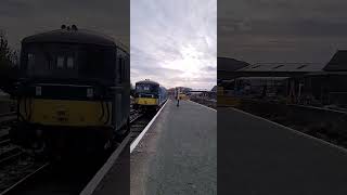 Oswestry Hertiage Railway Class 73 Shunting out the way for the carriages to return to the platform [upl. by Tcideneb]