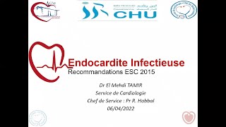 Endocardite infectieuse ACIR Cardiologie [upl. by Lambertson]