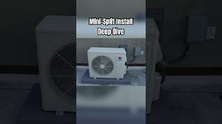 Minisplit install overview watch the full video for the complete install hvac hvactechnician [upl. by Jempty]